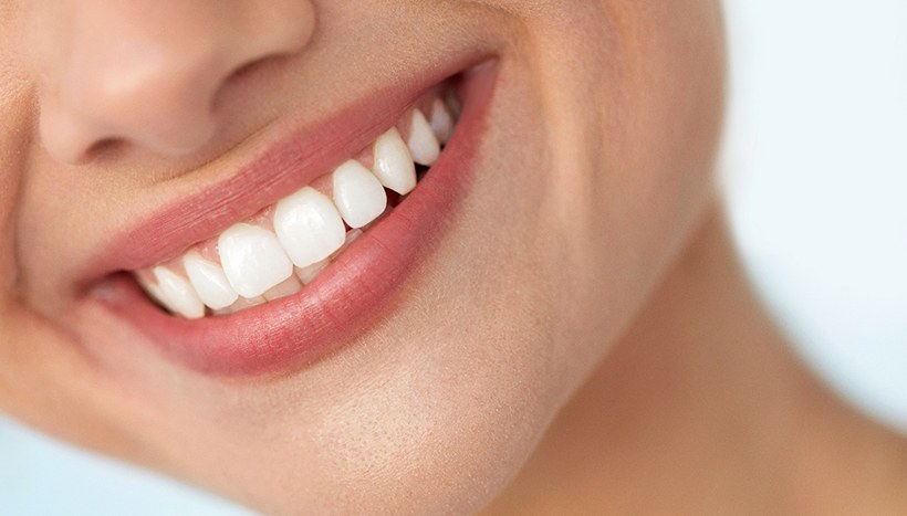 Closeup of woman smiling